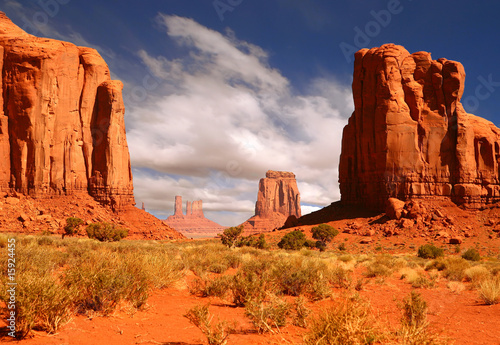 Obraz na płótnie Oprawiony krajobraz Obraz Monument Valley