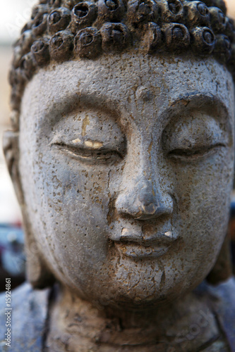 buddha statue made from stone
