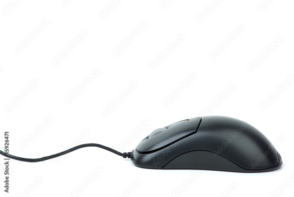 Stylish black optical computer mouse Stylish black optical computer mouse