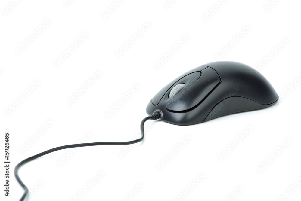 Stylish black optical computer mouse Stylish black optical computer mouse