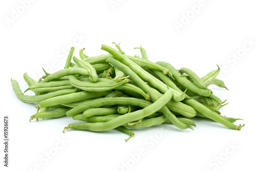 Pile of green bean pods