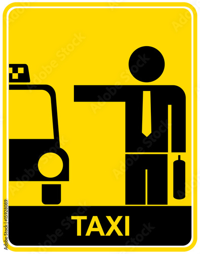 Taxi - sign, symbol