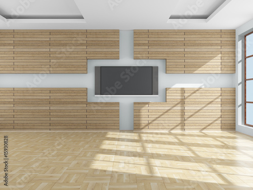 Interior of a living room. ...