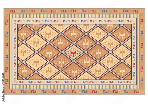 oriental carpet vector
