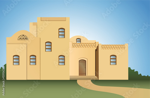 arabic house vector