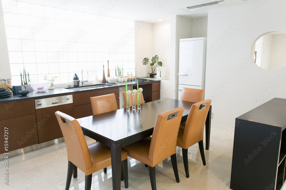 Fototapeta premium ダイニングキッチン