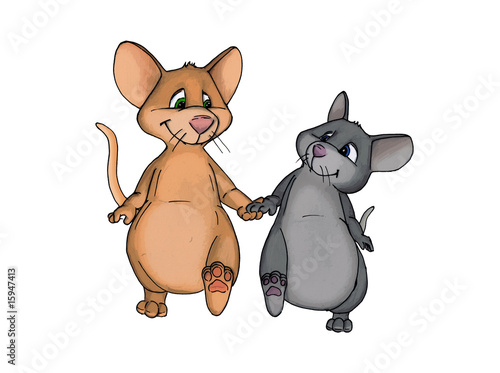 Maus, Mäuse, verliebt, paar