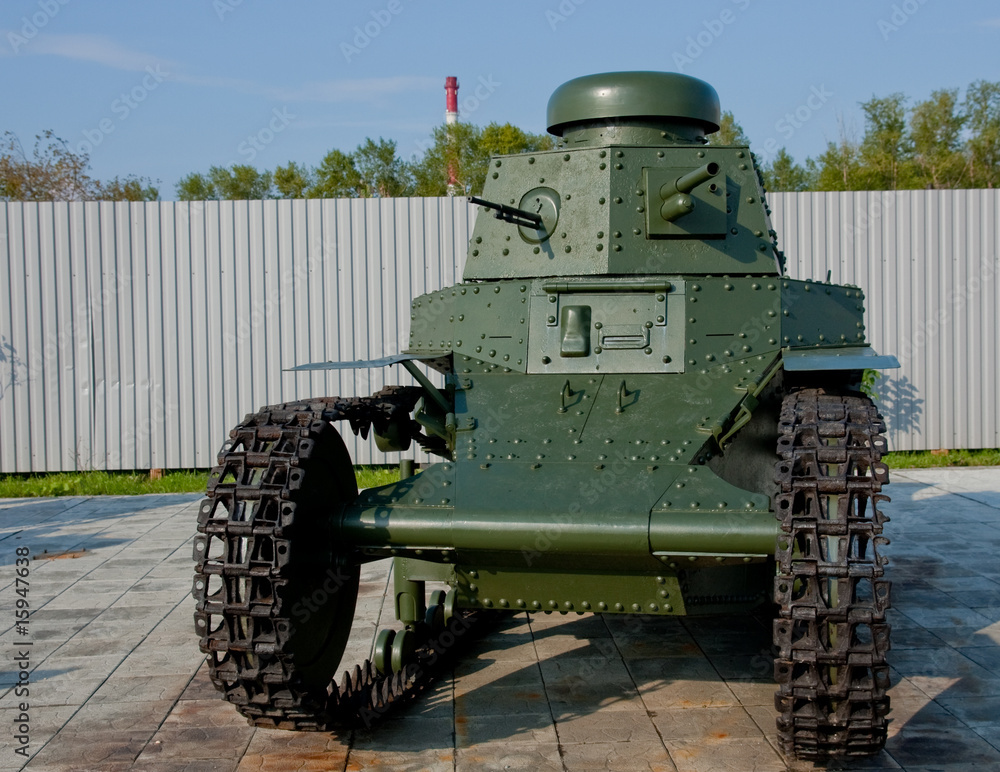 An old soviet tank