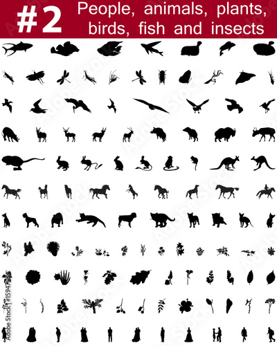 vector silhouettes set. Set # 2