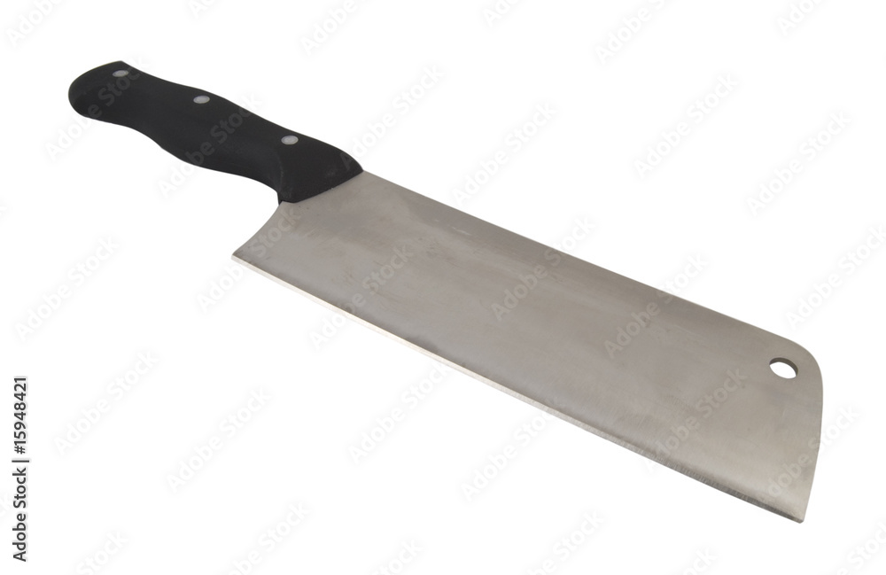 meat cleaver isolated on white background meat cleaver isolated on white background
