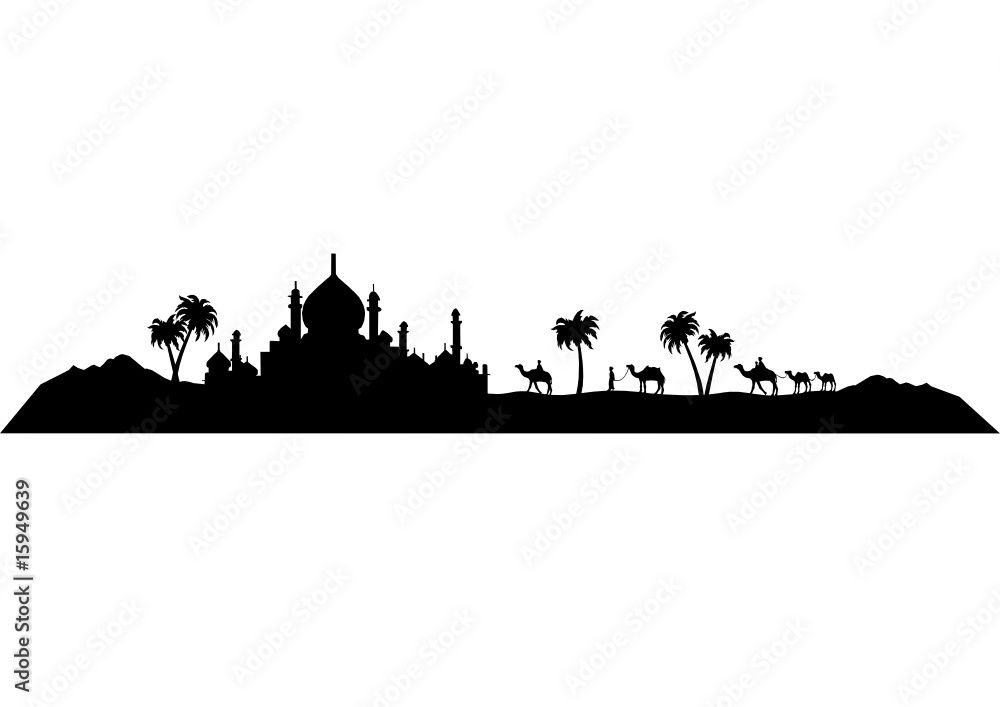 Fototapeta premium Orient sylwetka