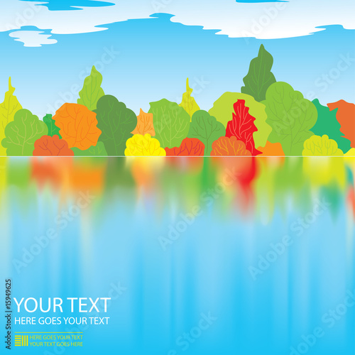 Vector autumn illustration