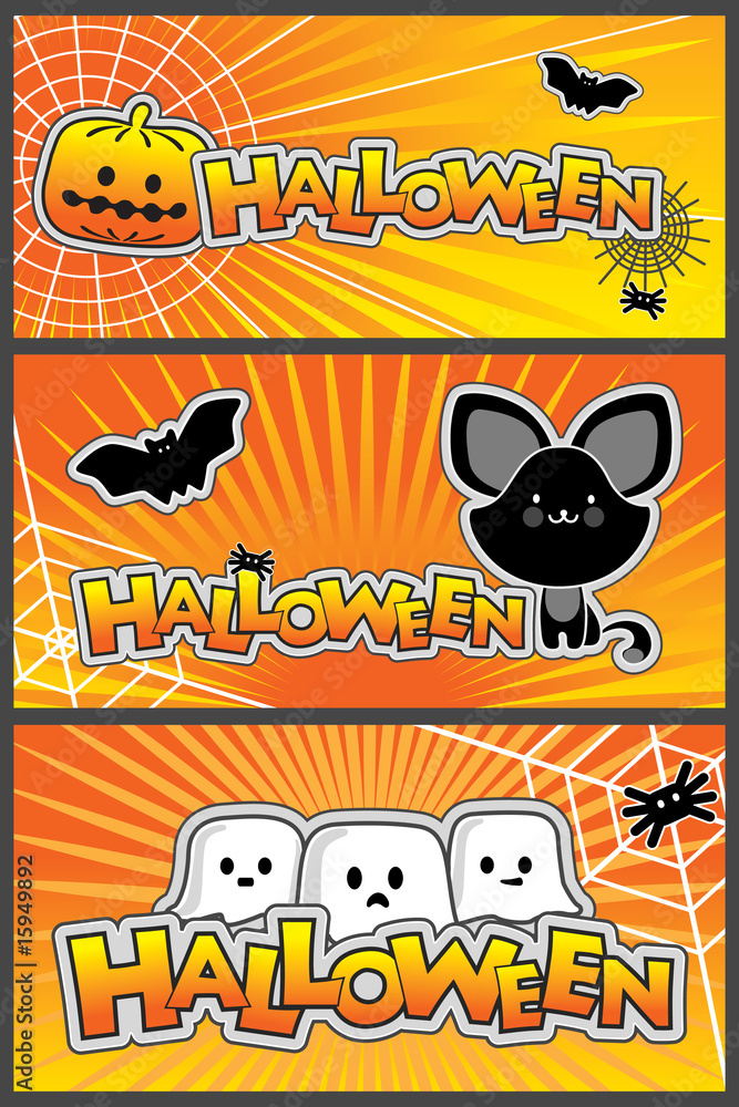 Vector Halloween Banners