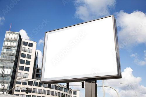 leere Plakatfläche in der Innenstadt