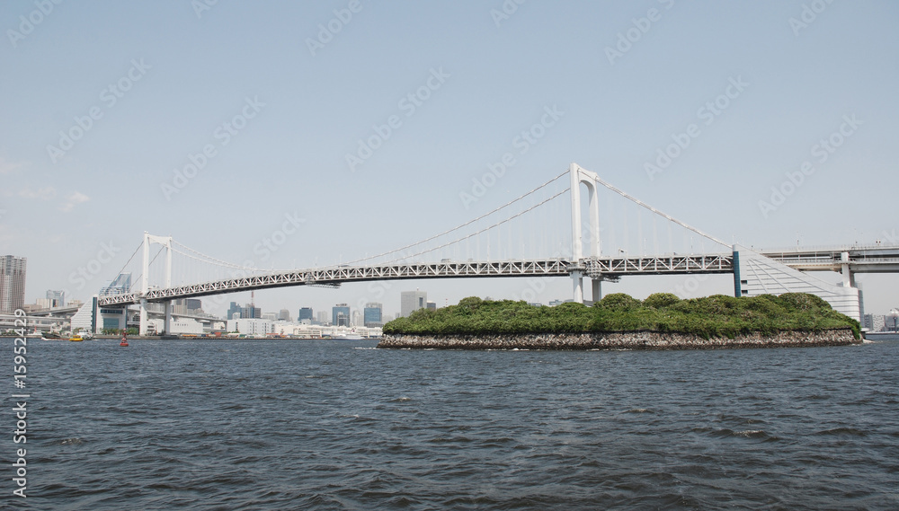Naklejka premium Tokyo Bridge With Island