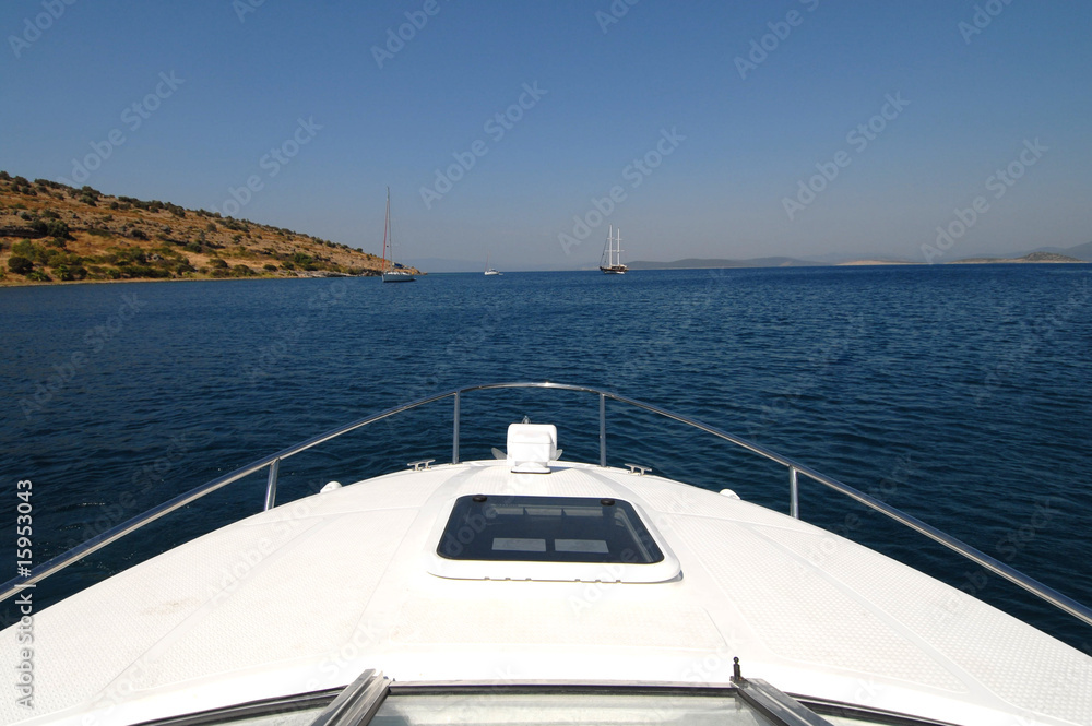 Fototapeta premium boat deck