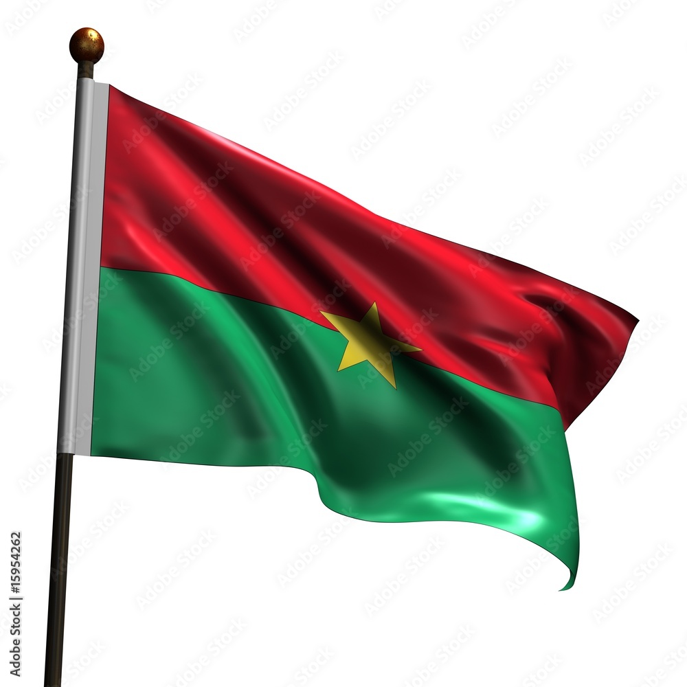 High resolution flag of Burkina Faso