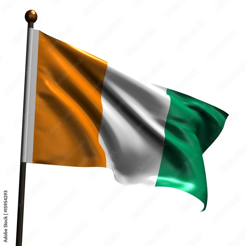 High resolution flag of Cote d'lvoire High resolution flag of Cote d'lvoire