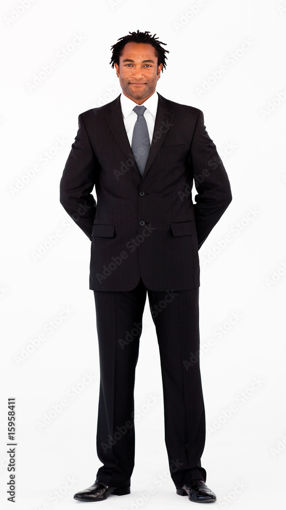 Friendly businessman looking at the camera Friendly businessman looking at the camera
