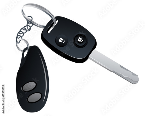 Car key with trinket