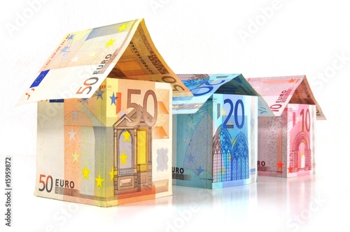 Euro Geld und Haus