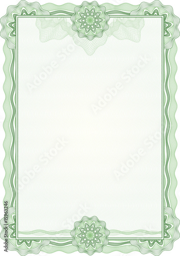 Obraz na płótnie Classic guilloche border for diploma or certificate / vector w salonie
