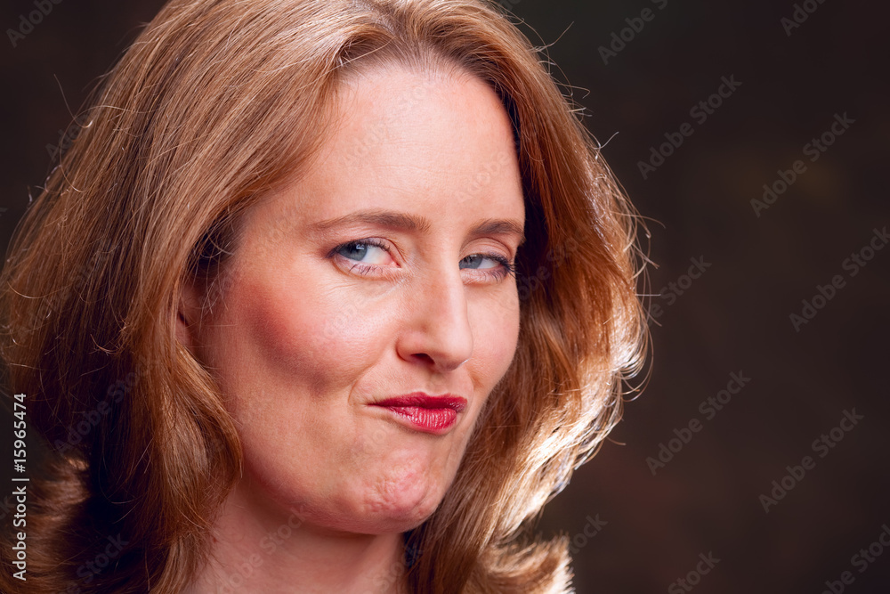 Fototapeta premium Smug businesswoman