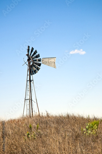 Worn out ancient windmill