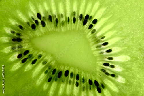 Macro photo of a kiwi