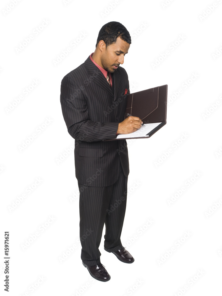 businesswoman - writing on notepad businesswoman - writing on notepad