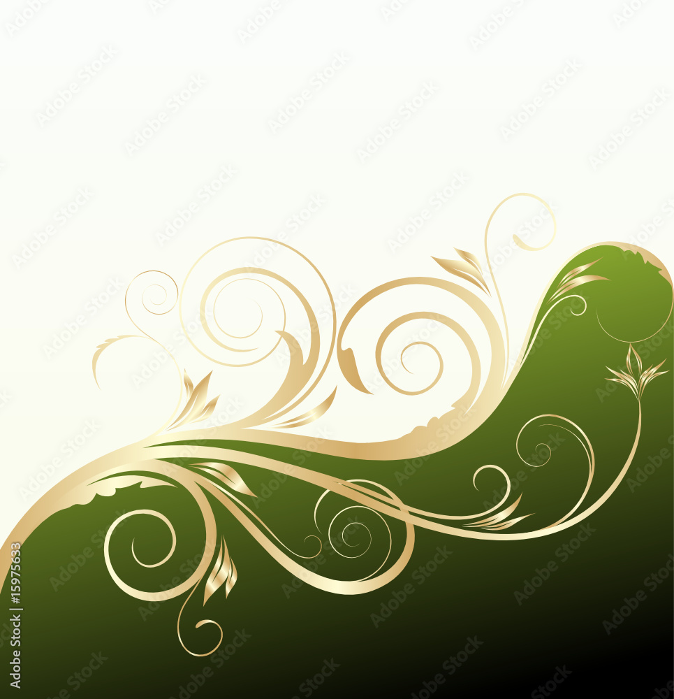 golden floral background golden floral background