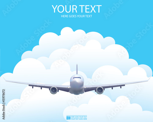 Vector aircraft in the sky