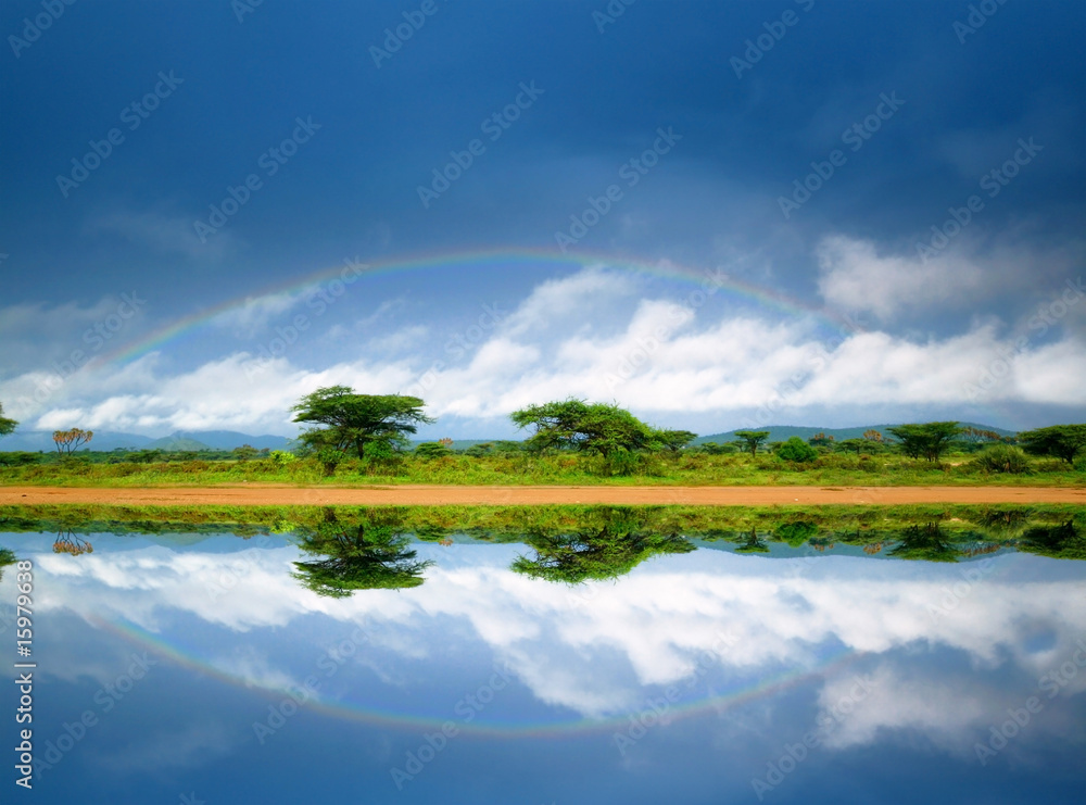 Rainbow in the Lake