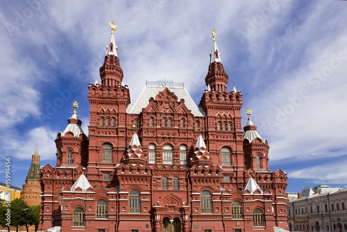 Historical museum on red square in Moscow, Russia.