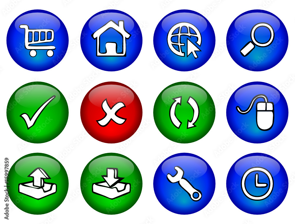 Gel buttons (Internet - General) Gel buttons (Internet - General)