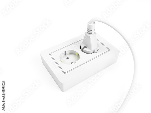 3d Render Of Isolated Double Outlet