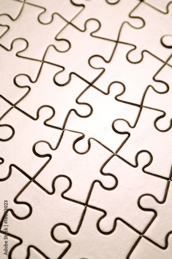 Complete jigsaw puzzle pattern Complete jigsaw puzzle pattern