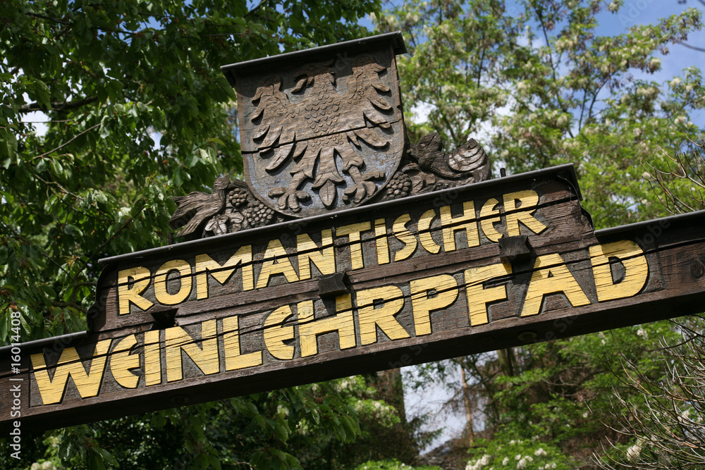 Obraz premium Weinlehrpfad