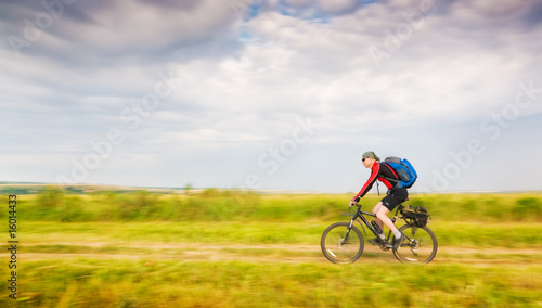 Fototapeta Naklejka Na Ścianę i Meble -  biker in motion