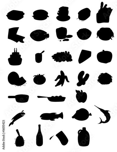 FOOD SILHOUETTES