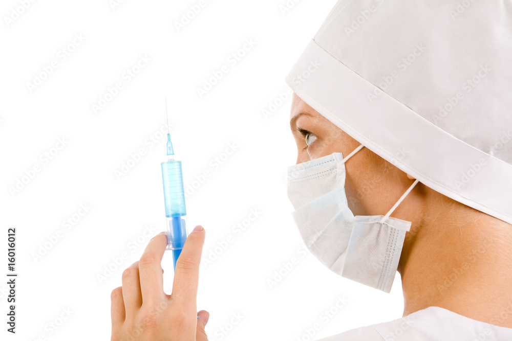 Doctor with syringe Doctor with syringe