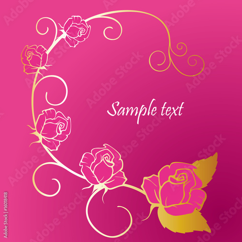 golden and rose