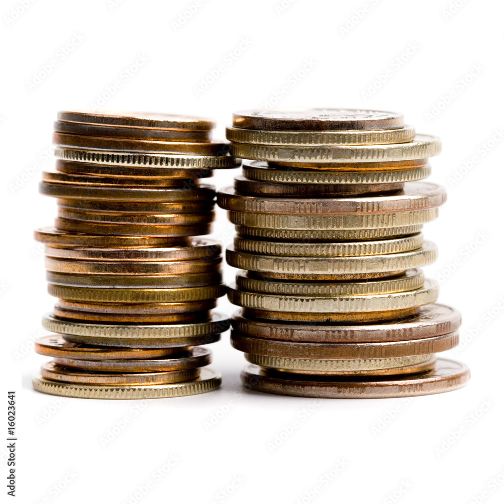 two coins stacks