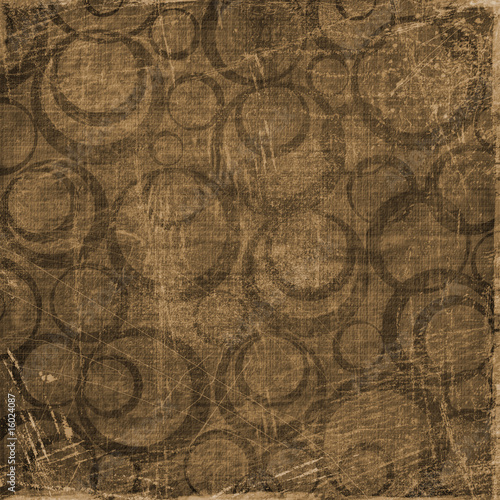 Abstract background with circles. Grunge paper