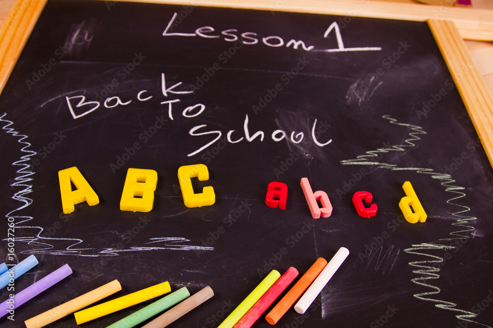 Exhibition of school. Back to school Exhibition of school. Back to school