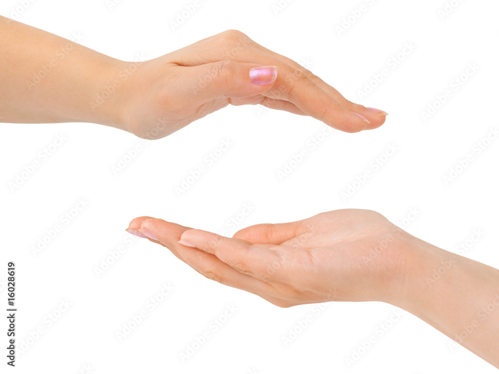 Cupped hands Cupped hands