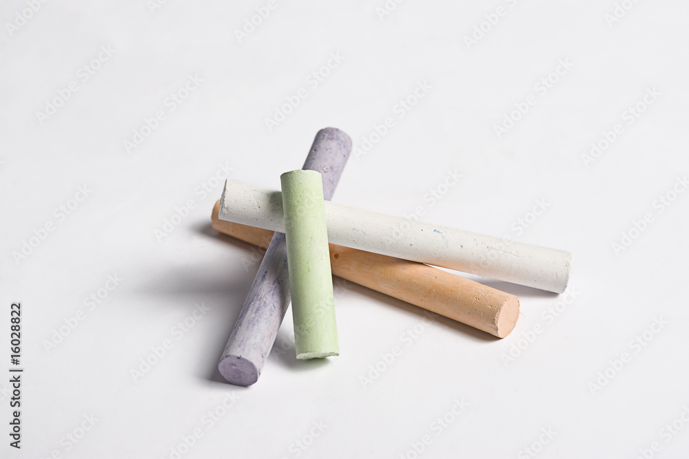 stack of chalk stack of chalk