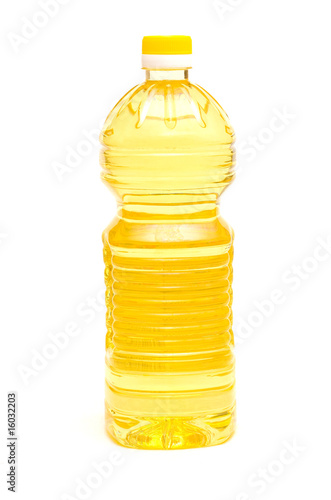 Cooking oil on white background
