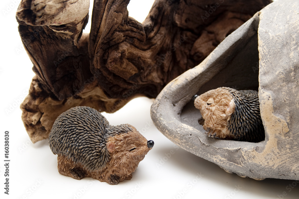 Igel in der Steinvase Igel in der Steinvase