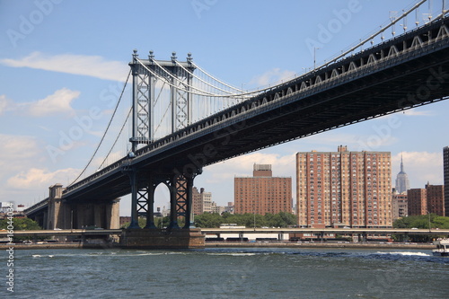 Manhattan Bridge - New York City Skyline